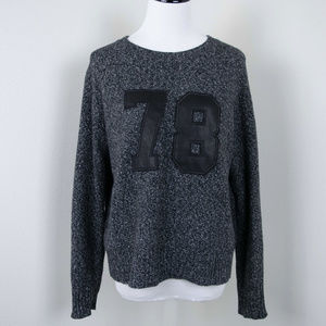 Banana Republic Speckled Charcoal Gray Sweater